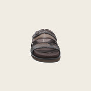 Sandalia en piel genuina de pitón para caballero