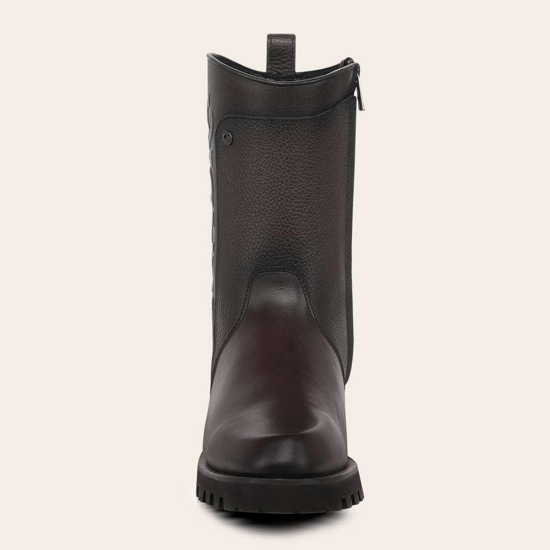 Bota urbana en piel genuina de bovino para caballero