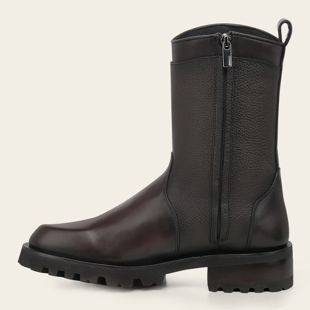 Bota urbana en piel genuina de bovino para caballero