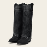 Bota casual en piel genuina de mantarraya para dama Botas y Botines 