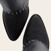 Bota casual en piel genuina de mantarraya para dama Botas y Botines 