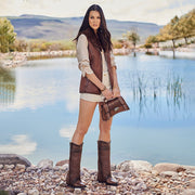 Bota casual en piel genuina para dama Botas y Botines 