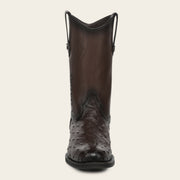Bota roper en piel genuina de avestruz para caballero