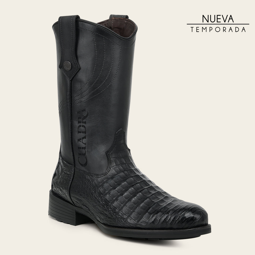Bota roper en piel genuina de fuscus para caballero