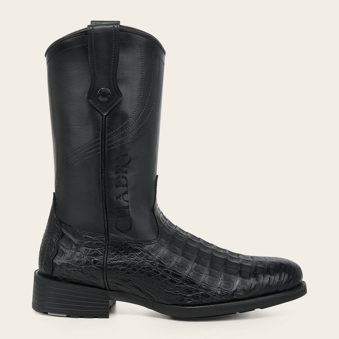 Bota roper en piel genuina de fuscus para caballero