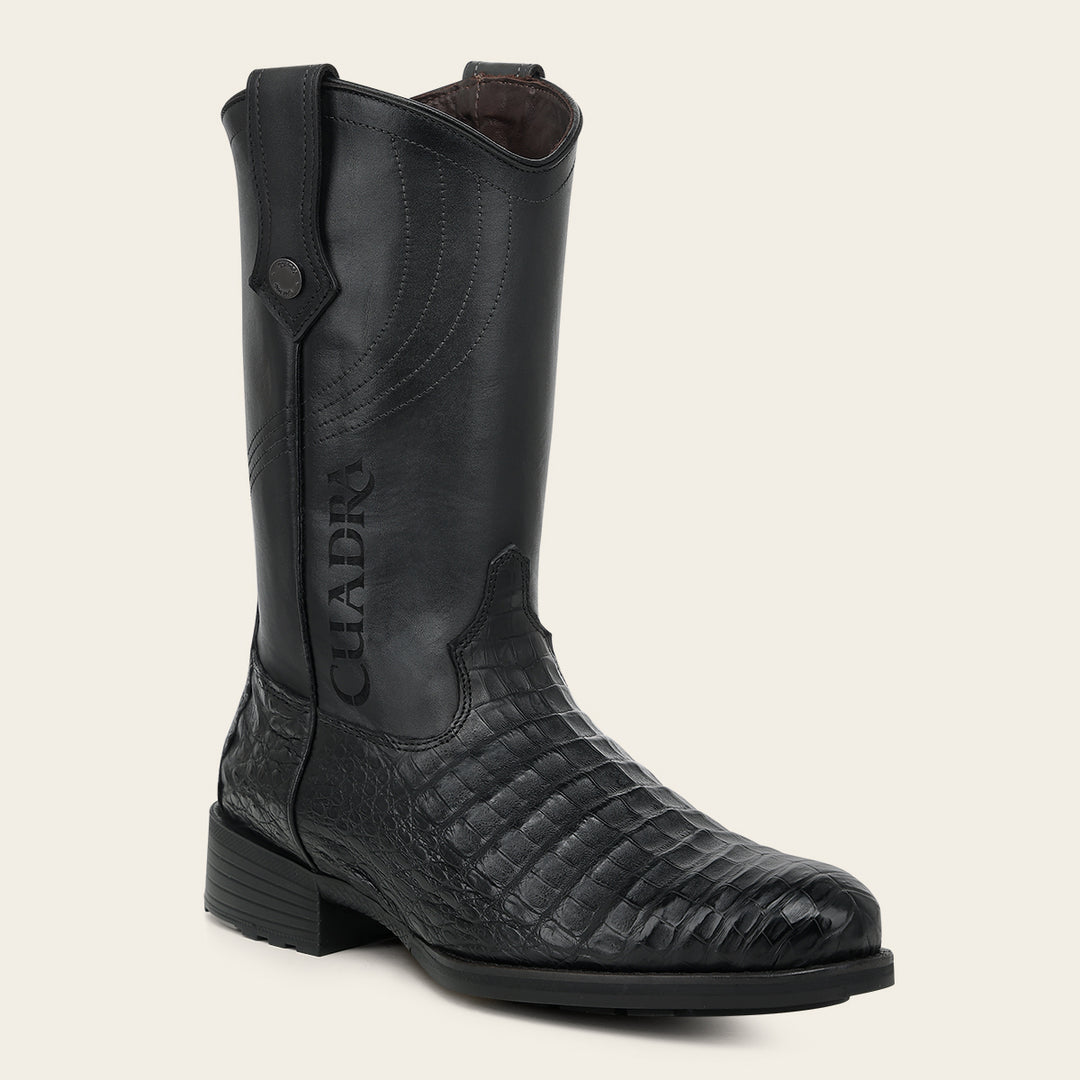 Bota roper en piel genuina de fuscus para caballero