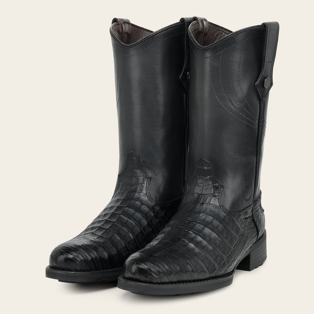 Bota roper en piel genuina de fuscus para caballero