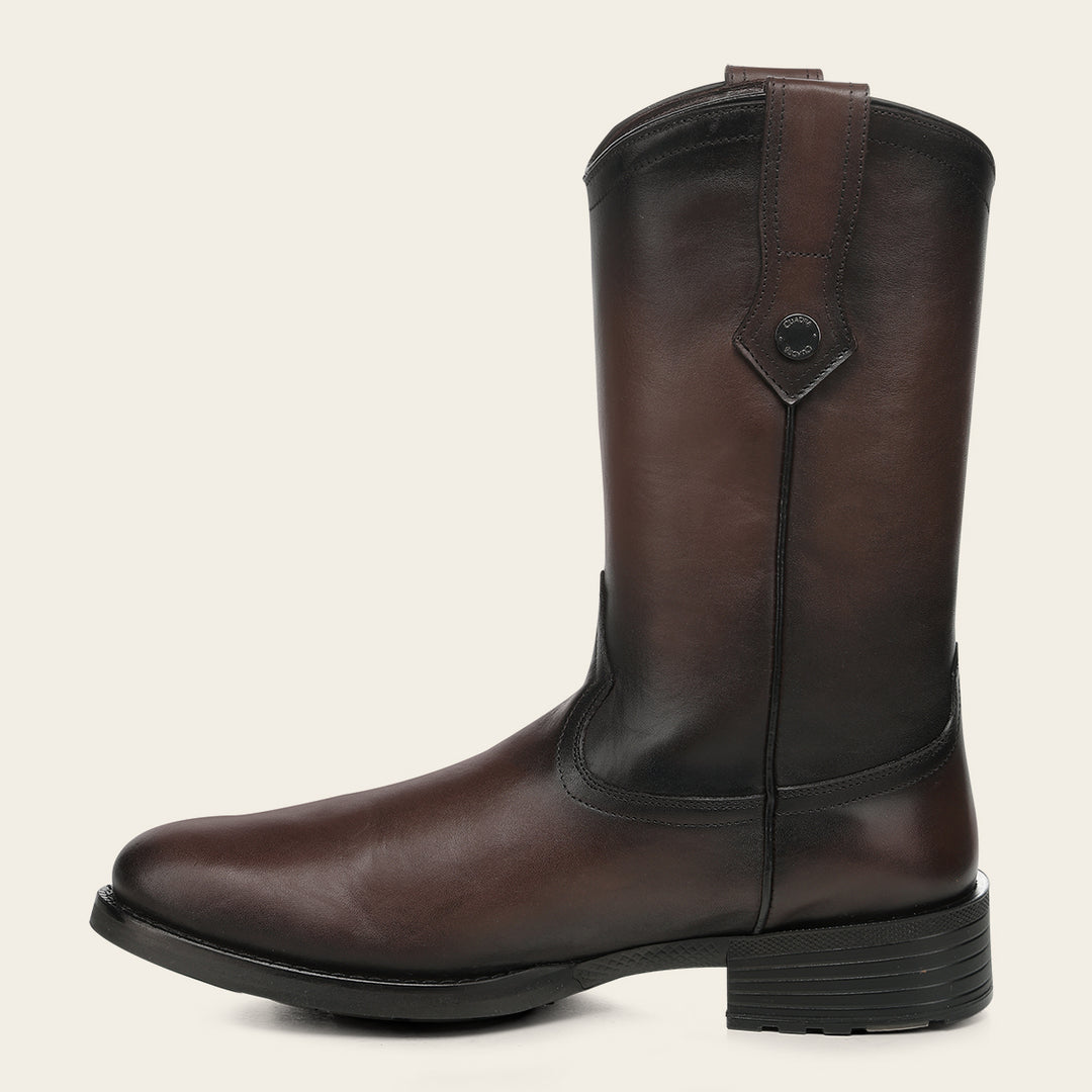 Bota roper en piel genuina para caballero