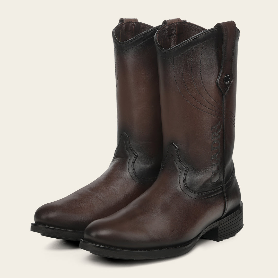 Bota roper en piel genuina para caballero