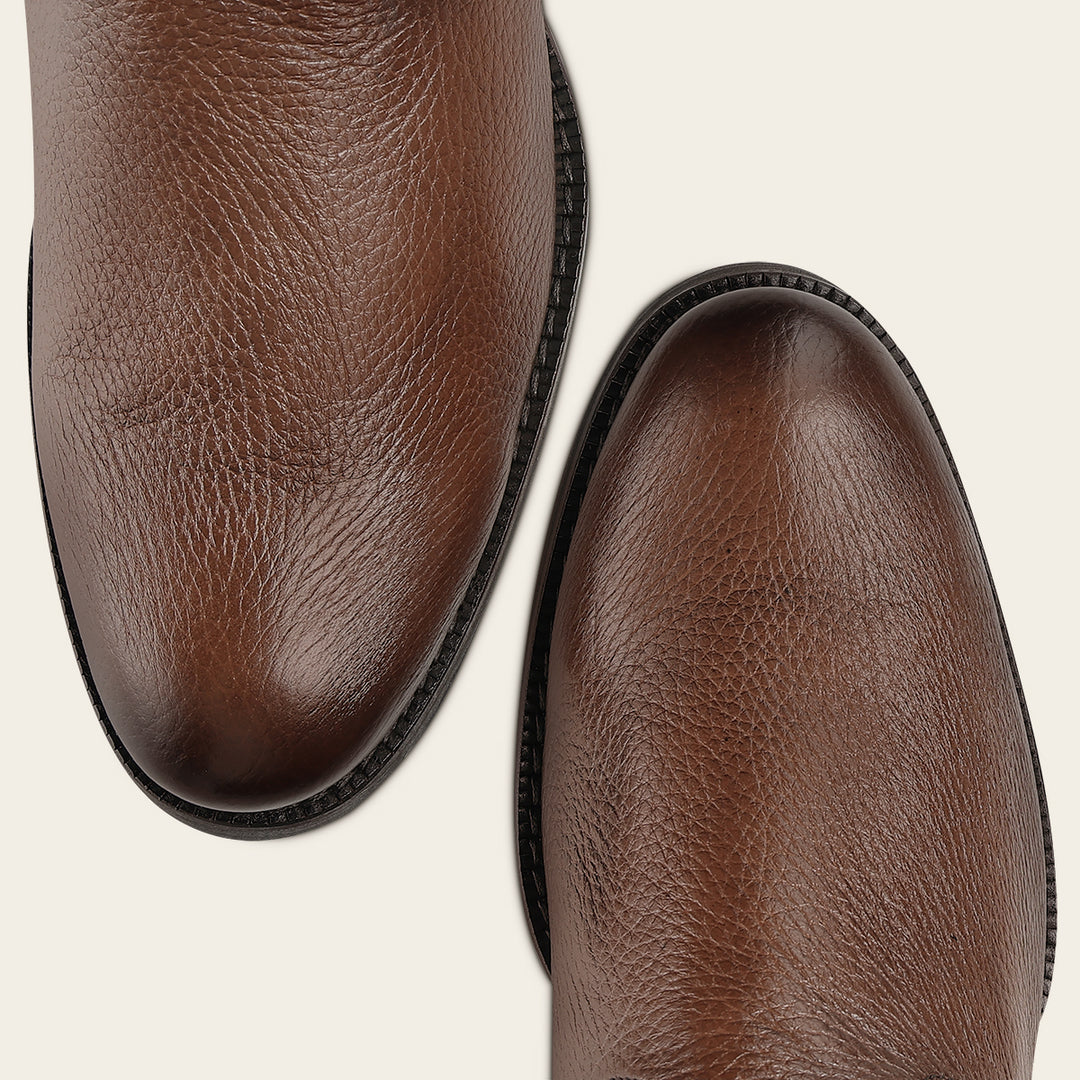Bota roper en piel genuina de venado para caballero