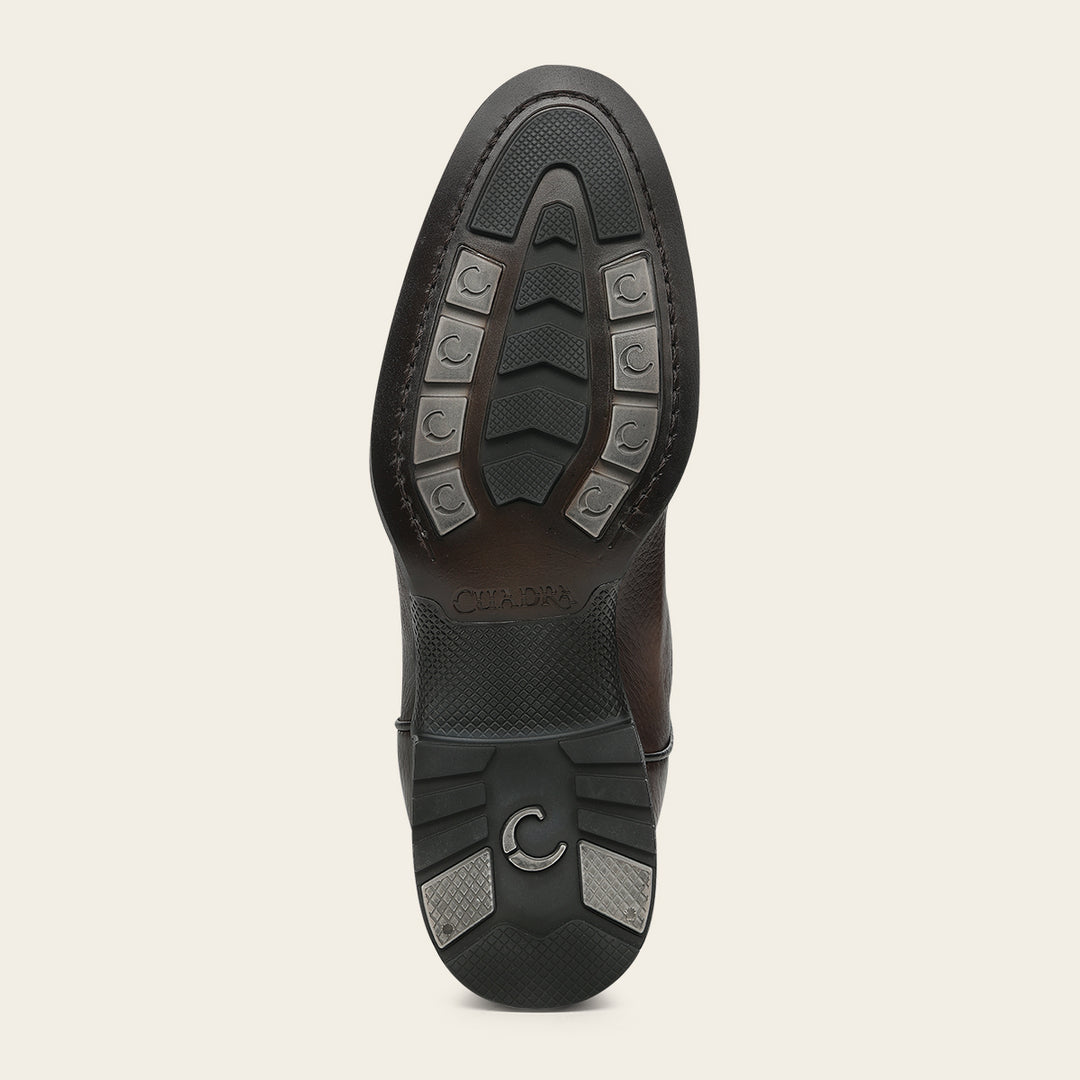 Bota roper en piel genuina de venado para caballero