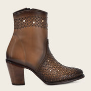 Botín casual en piel genuina para dama Botas y Botines 