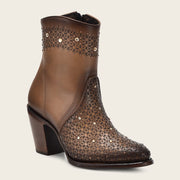 Botín casual en piel genuina para dama Botas y Botines 