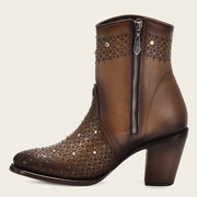 Botín casual en piel genuina para dama Botas y Botines 