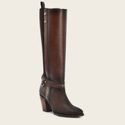 Bota alta en piel genuina Botas y Botines 