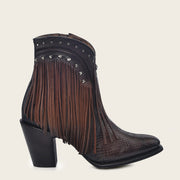 Botín en Piel Genuina de Pitón Botas y Botines 