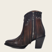 Botín en Piel Genuina de Pitón Botas y Botines 