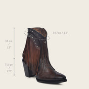 Botín en Piel Genuina de Pitón Botas y Botines 