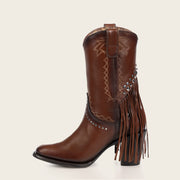 Bota tradicional en piel genuina para dama Botas y Botines 