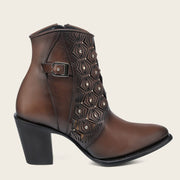 Botín casual en piel genuina para dama Botas y Botines 