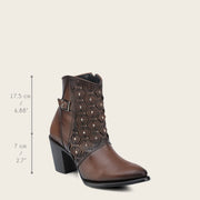 Botín casual en piel genuina para dama Botas y Botines 