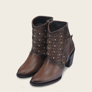 Botín casual en piel genuina para dama Botas y Botines 