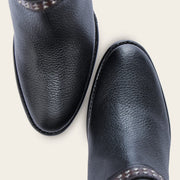 Botín biker en piel genuina para dama Botas y Botines 