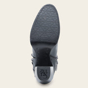 Botín biker en piel genuina para dama Botas y Botines 