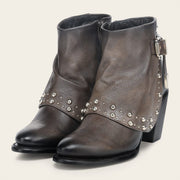 Botín casual en piel genuina de cordero para dama Botas y Botines 