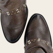 Botín casual en piel genuina de cordero para dama Botas y Botines 