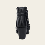 Botín casual en piel genuina de mantarraya para dama Botas y Botines 