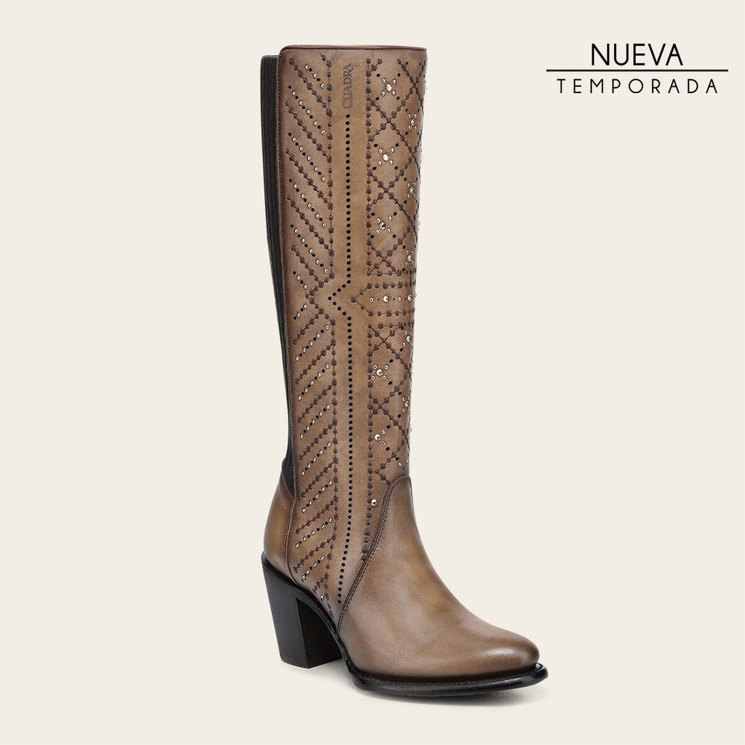 Bota casual en piel genuina para dama Botas y Botines 