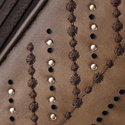 Bota casual en piel genuina para dama Botas y Botines 