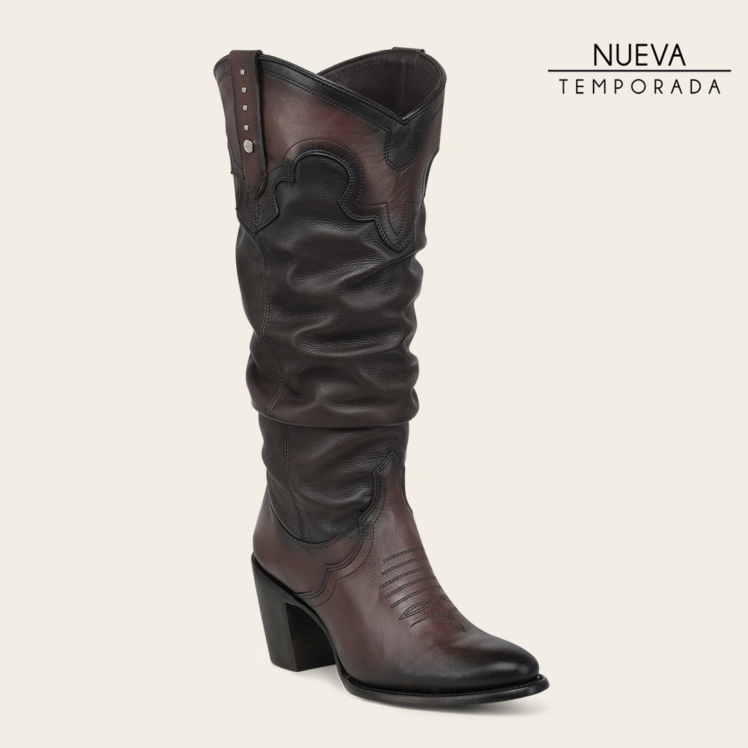 Bota Vaquera en piel genuina de bovino para dama