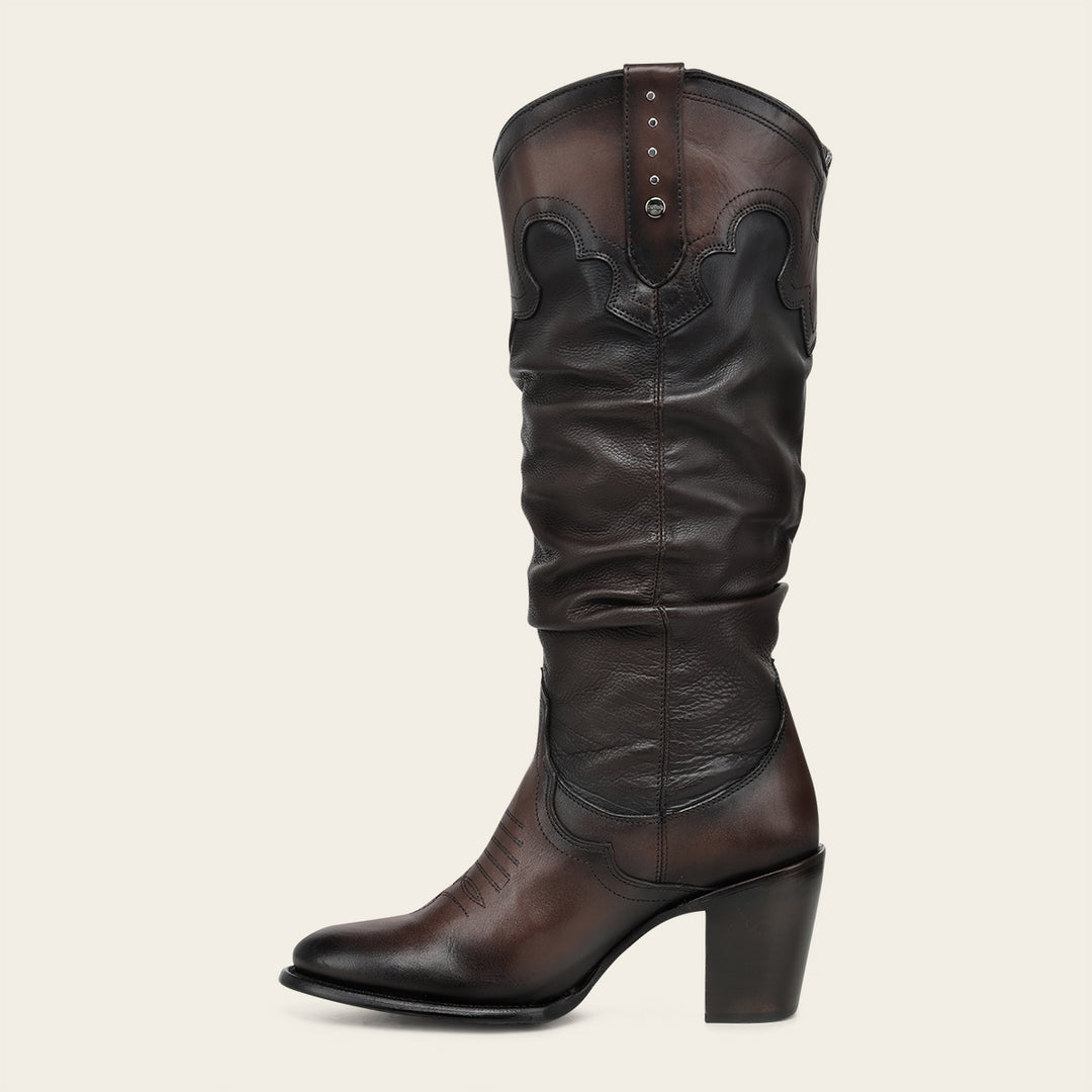 Bota Vaquera en piel genuina de bovino para dama