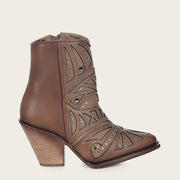 Botín casual en piel genuina para dama Botas y Botines 