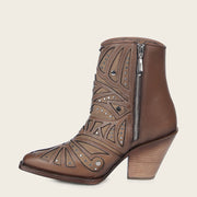 Botín casual en piel genuina para dama Botas y Botines 