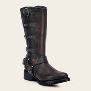 Bota biker en piel genuina para dama Botas y Botines 