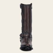 Bota biker en piel genuina para dama Botas y Botines 