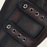 Bota biker en piel genuina para dama Botas y Botines 