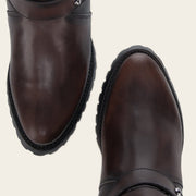 Bota biker en piel genuina para dama Botas y Botines 