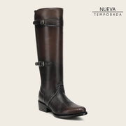 Bota casual en piel genuina para dama Botas y Botines 