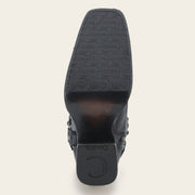 Botín biker en piel genuina para dama Botas y Botines 