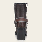 Botín biker en piel genuina para dama Botas y Botines 