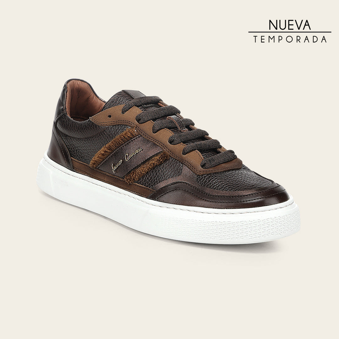 Tenis en piel genuina de venado para dama