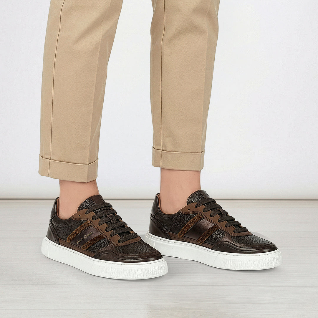 Tenis en piel genuina de venado para dama