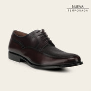 Zapato de vestir tipo Oxford en piel genuina de mantarraya para caballero