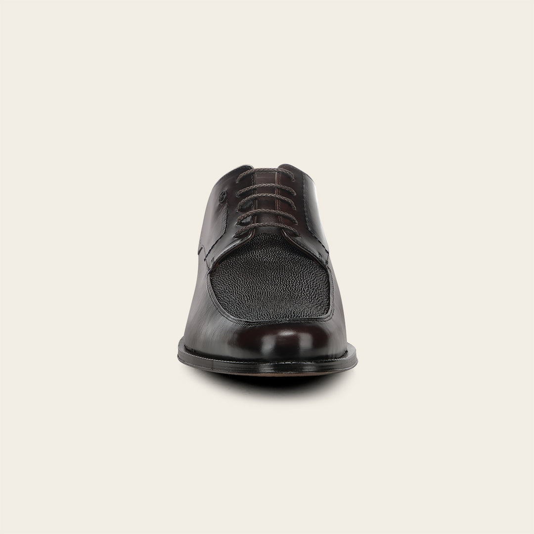 Zapato de vestir tipo Oxford en piel genuina de mantarraya para caballero