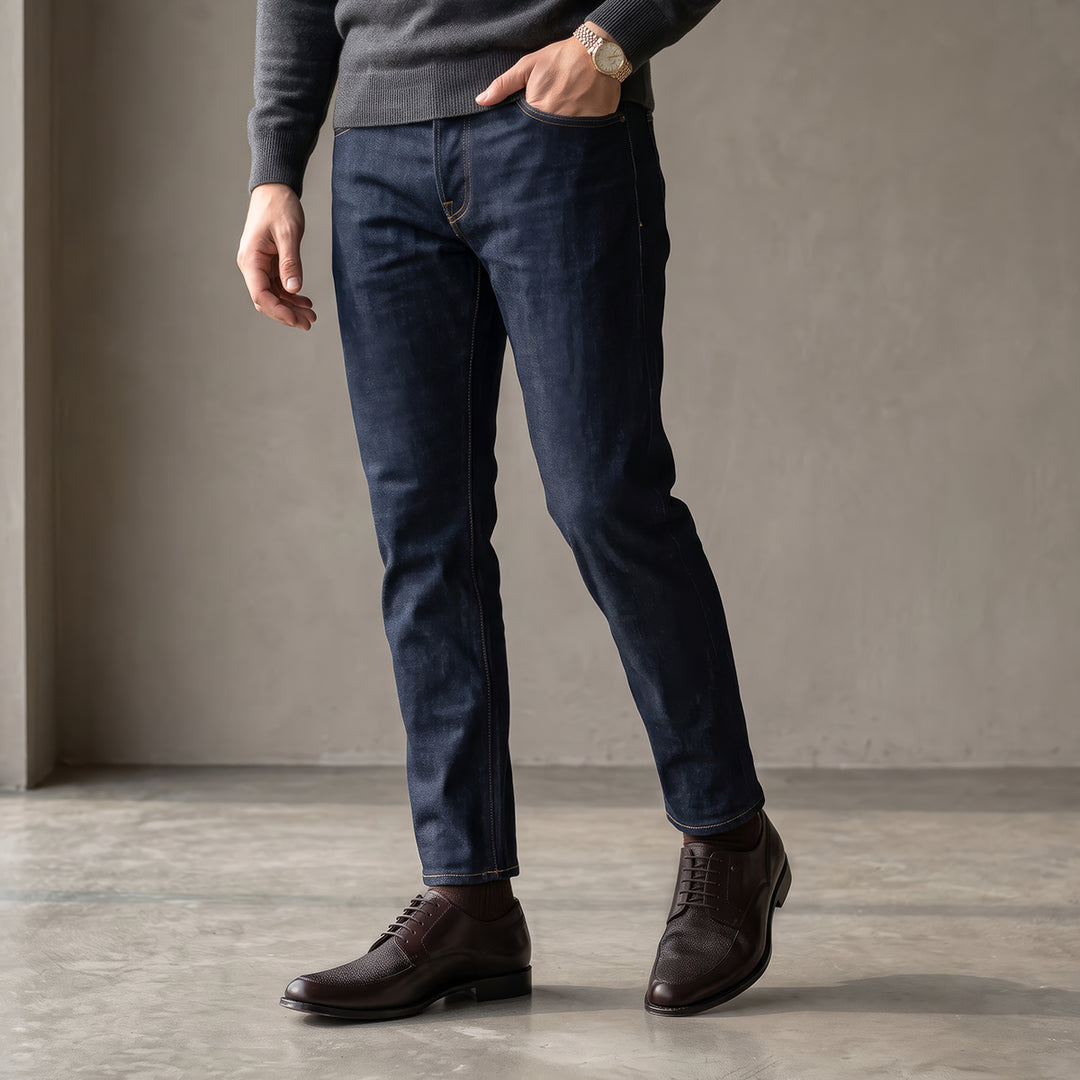 Zapato de vestir tipo Oxford en piel genuina de mantarraya para caballero