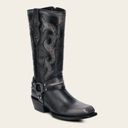 Bota biker en piel genuina para dama Botas y Botines 